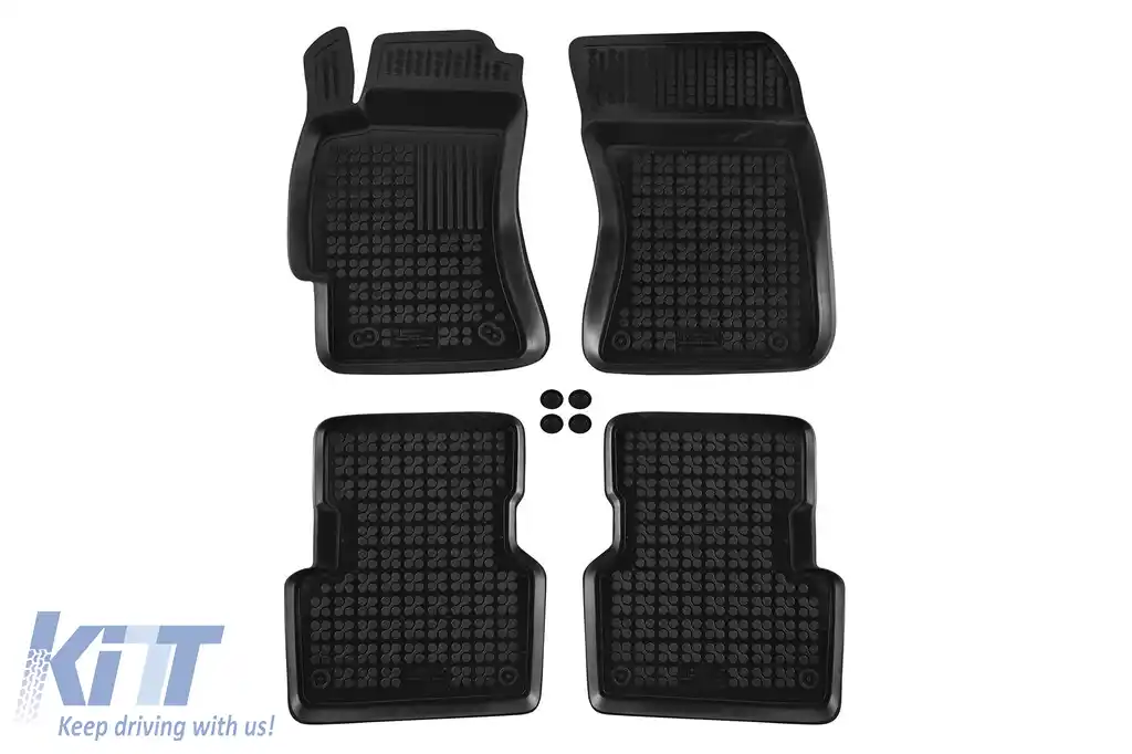 Mochete din cauciuc specifice, potrivite pentru Subaru Forester 2002-2008, set de 4 piese, culoare neagră-image-6216471