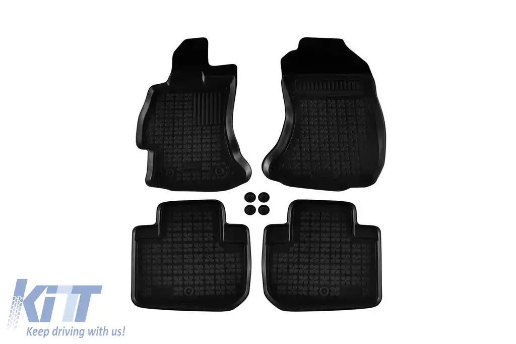 Mochete din cauciuc specifice, potrivite pentru Subaru Forester 2012-2018, set de 4 piese, culoare neagră-image-6216488