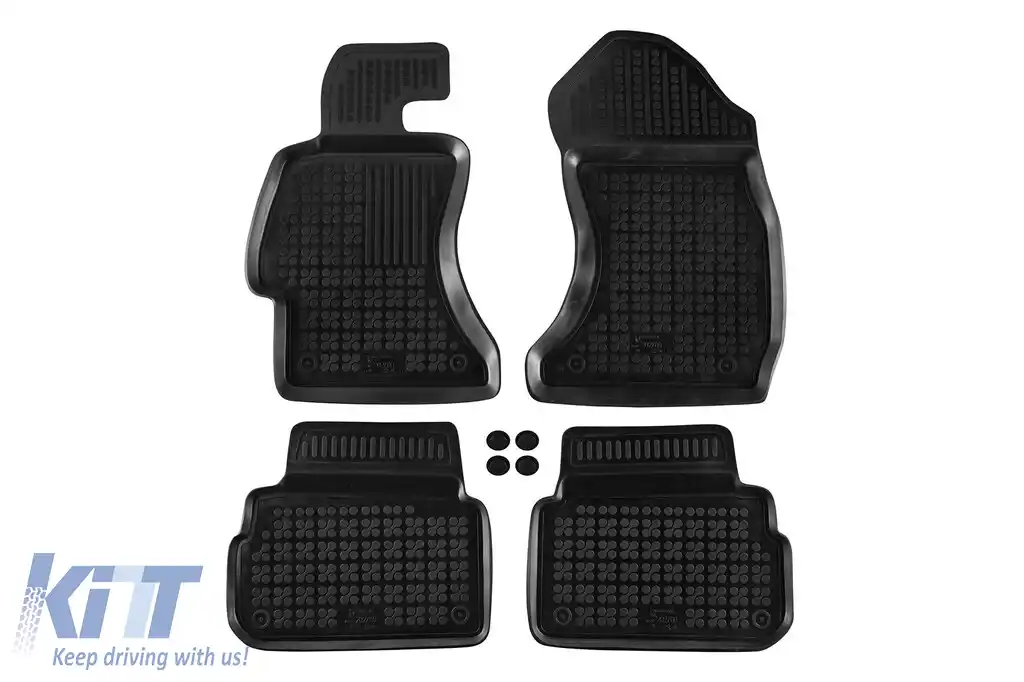 Mochete din cauciuc specifice, potrivite pentru Subaru XV 2017-2024, set de 4 piese, culoare neagră-image-6216498