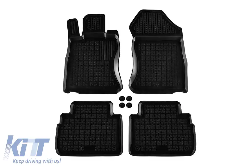 Mochete din cauciuc specifice, potrivite pentru Subaru Forester după 2018, set de 4 piese, culoare neagră-image-6216504