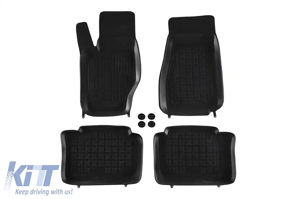 Mochete din cauciuc specifice, potrivite pentru Jeep Grand Cherokee 2005-2010, set de 4 piese, culoare neagră