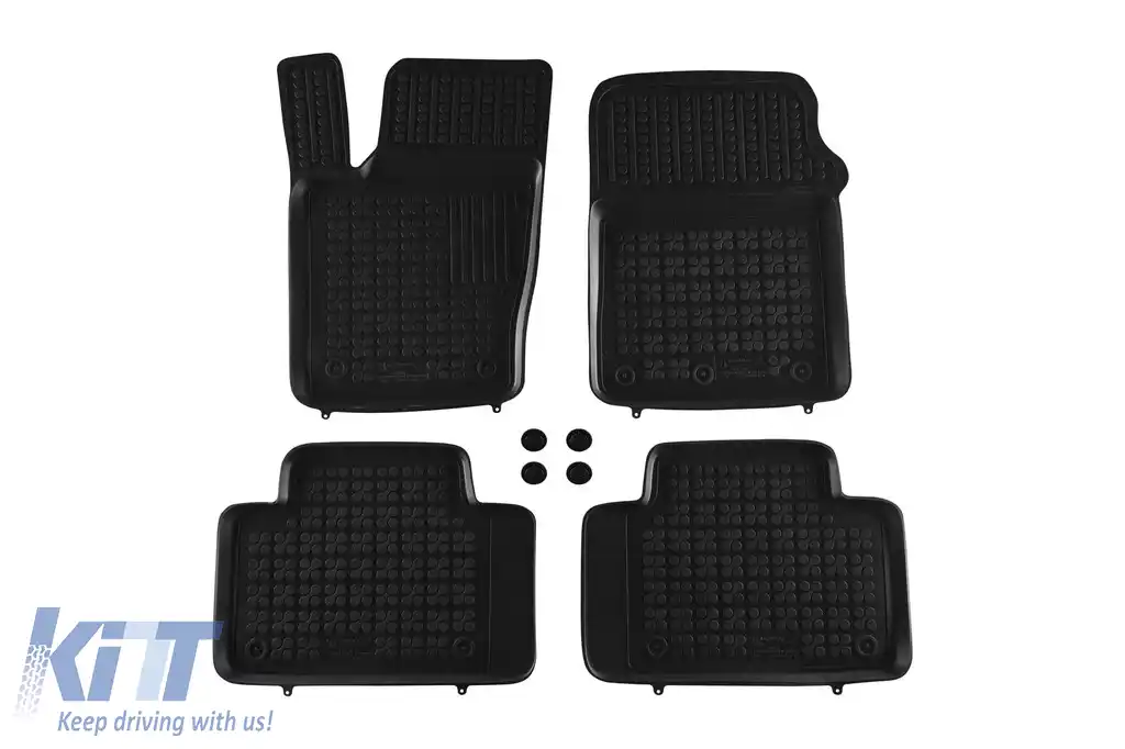Mochete din cauciuc specifice, potrivite pentru Jeep Grand Cherokee după 2010, set de 4 piese, culoare neagră