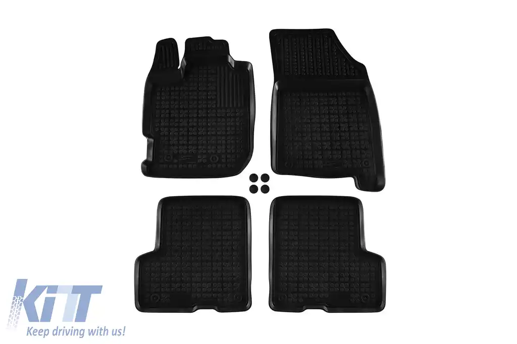 Mochete din cauciuc specifice, potrivite pentru Dacia Duster după 2018, set de 4 piese, culoare neagră-image-6216688