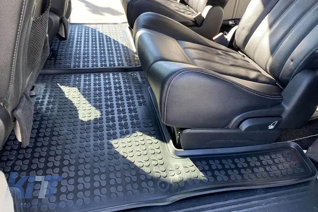 Mochete din cauciuc specifice, potrivite pentru Chrysler Grand Voyager 2005-2011, 7 locuri, set de 5 piese, culoare neagră-image-6216762