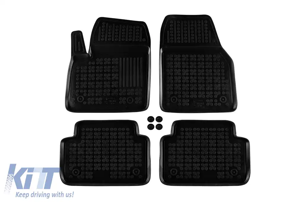 Mochete din cauciuc specifice, potrivite pentru Jaguar E-Pace după 2017, set de 4 piese, culoare neagră-image-6216834