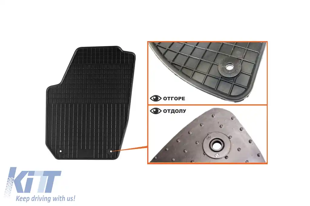 Mochete din cauciuc specifice, potrivite pentru Skoda Roomster 2006-2015, set de 4 piese, culoare neagră-image-6216873