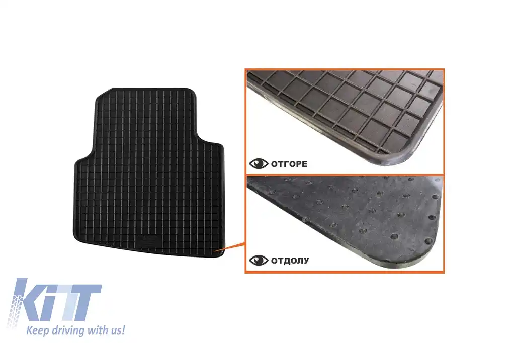 Mochete din cauciuc specifice, potrivite pentru Skoda Roomster 2006-2015, set de 4 piese, culoare neagră-image-6216875