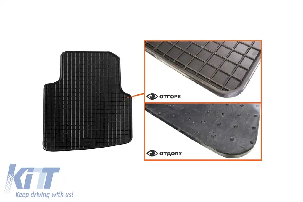 Mochete din cauciuc specifice, potrivite pentru Skoda Roomster 2006-2015, set de 4 piese, culoare neagră-image-6216876