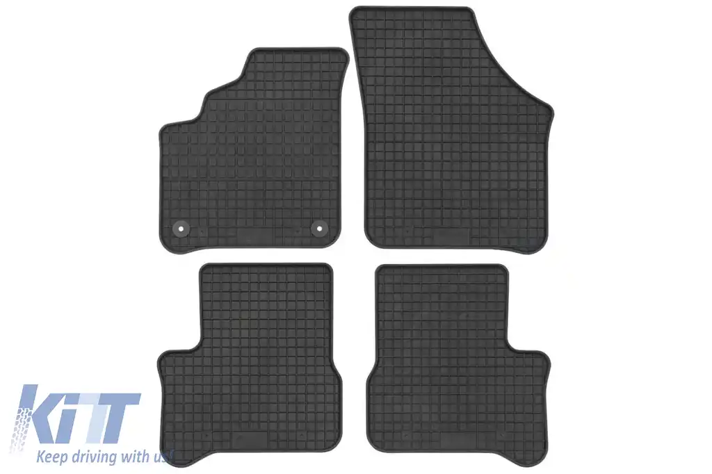 Mochete din cauciuc specifice, potrivite pentru Volkswagen e-UP, Skoda Citigo-is IV, Seat Mii după 2019, set de 4 piese, culoare neagră-image-6216891