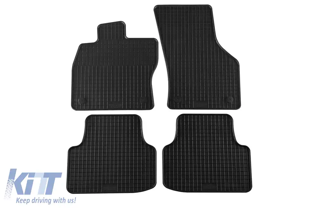 Mochete din cauciuc specifice, potrivite pentru Skoda Octavia sedan, wagon, Scout 2013-2019, set de 4 piese, culoare neagră
