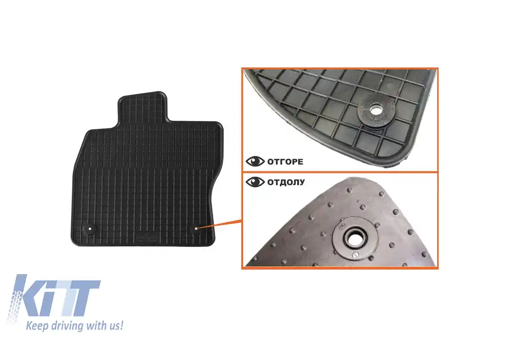 Mochete din cauciuc specifice, potrivite pentru Skoda Octavia sedan, wagon, Scout 2013-2019, set de 4 piese, culoare neagră-image-6216981