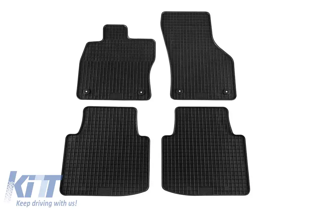 Mochete din cauciuc specifice, potrivite pentru Skoda Superb sedan, wagon după 2015, set de 4 piese, culoare neagră-image-6219991