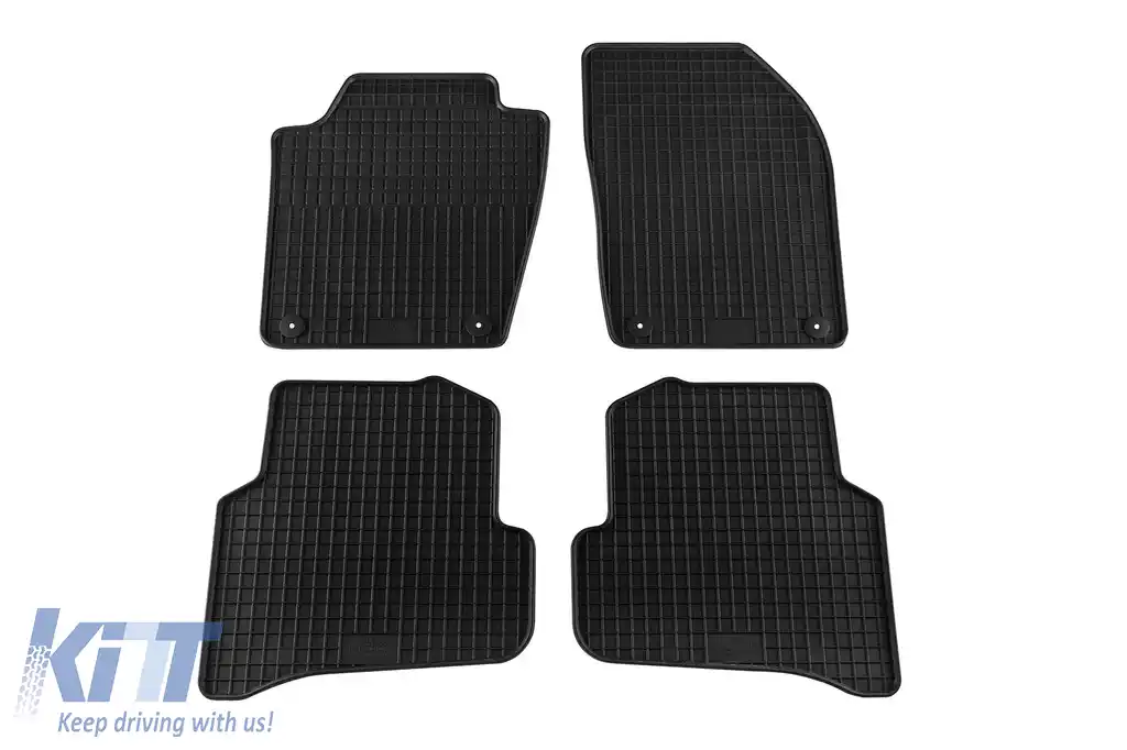 Mochete din cauciuc specifice, potrivite pentru Skoda Fabia hatchback, wagon după 2015, set de 4 piese, culoare neagră-image-6220242