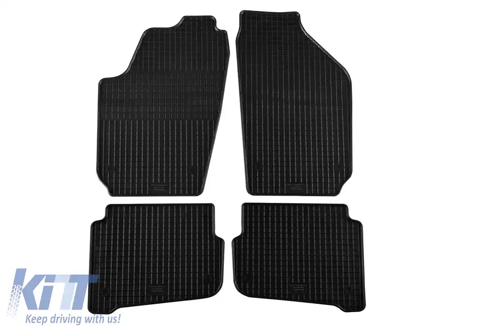 Mochete din cauciuc specifice, potrivite pentru Skoda Fabia 1999-2007, set de 4 piese, culoare neagră