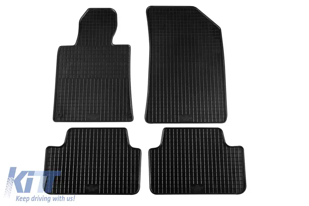 Mochete din cauciuc specifice, potrivite pentru Peugeot 508 2011-2018, set de 4 piese, culoare neagră