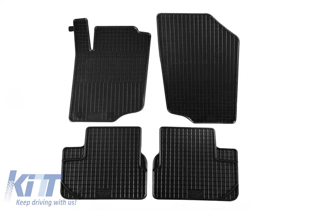 Mochete din cauciuc specifice, potrivite pentru Peugeot 207 hatchback, break, cabrio 2006-2012, set de 4 piese, culoare neagră-image-6220305
