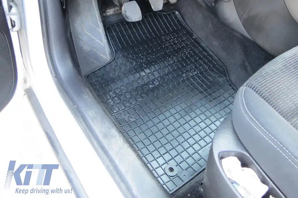 Mochete din cauciuc specifice, potrivite pentru Peugeot 307 2001-2007, Citroen C4 2004-2010, set de 4 piese, culoare neagră-image-6220318