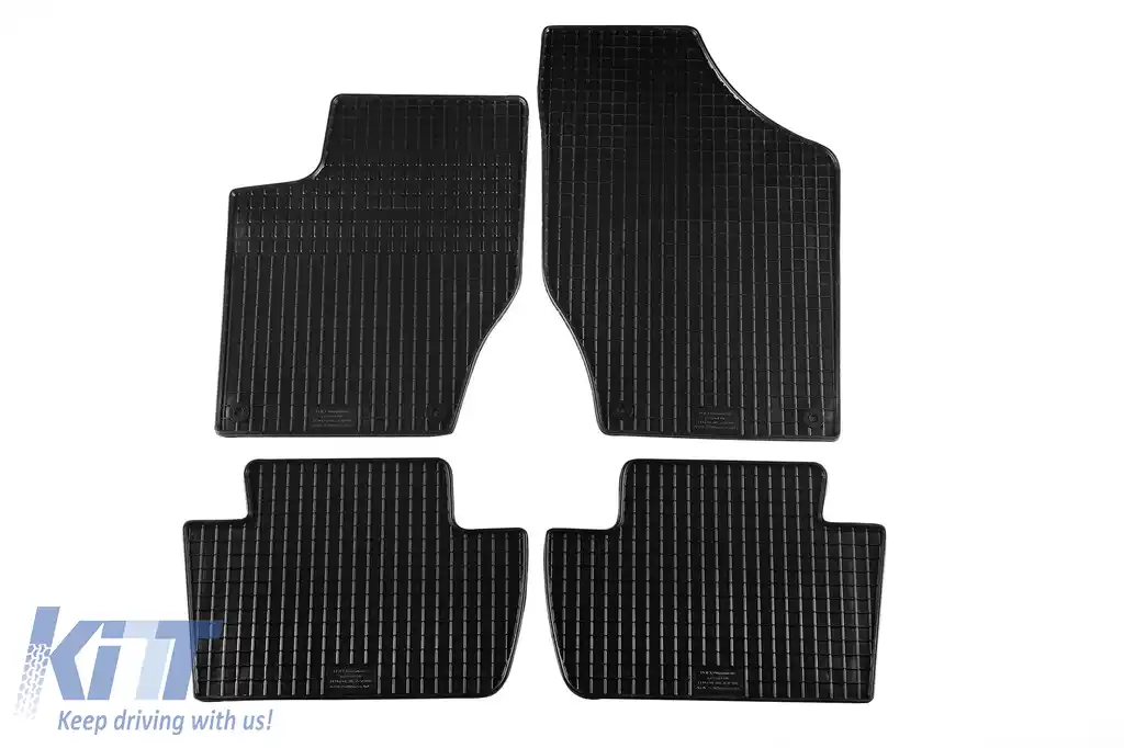 Mochete din cauciuc specifice, potrivite pentru Peugeot 308 2007-2013, set de 4 piese, culoare neagră