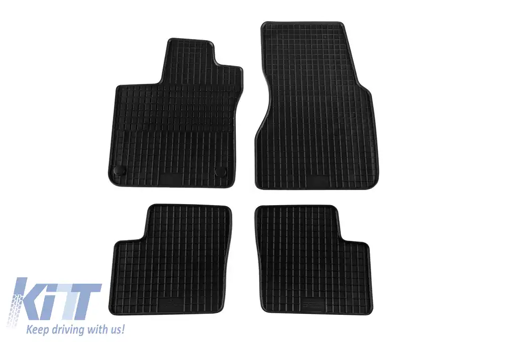 Mochete din cauciuc specifice, potrivite pentru Renault Twingo, Smart ForFour după 2014, set de 4 piese, culoare neagră