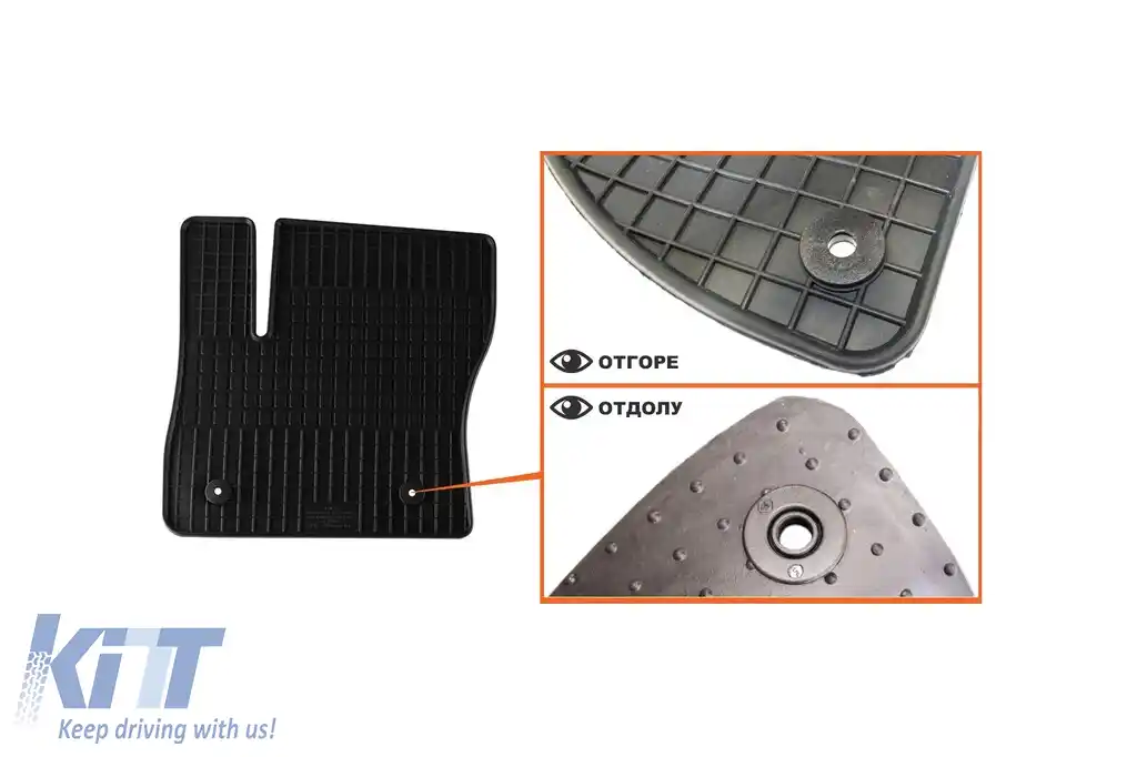 Mochete din cauciuc specifice, potrivite pentru Ford C-Max, Grand C-Max 2012-2015, set de 4 piese, culoare neagră-image-6220469