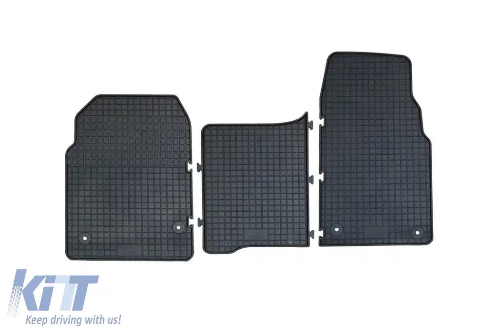 Mochete din cauciuc specifice, potrivite pentru Ford Tourneo Custom, Transit Custom după 2023, set de 3 piese, culoare neagră-image-6220522