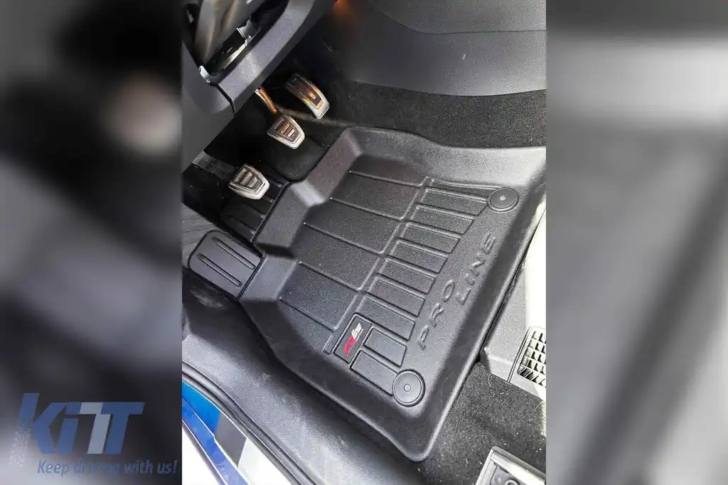 Mochete din cauciuc specifice, potrivite pentru Skoda Octavia 2013-2019, Octavia după 2019, set de 4 piese, culoare neagră, cu garanție de 24 de luni din seria Frogum 3D ProLine.-image-6220616