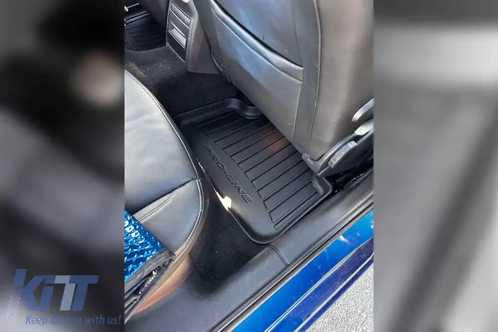 Mochete din cauciuc specifice, potrivite pentru Skoda Octavia 2013-2019, Octavia după 2019, set de 4 piese, culoare neagră, cu garanție de 24 de luni din seria Frogum 3D ProLine.-image-6220618