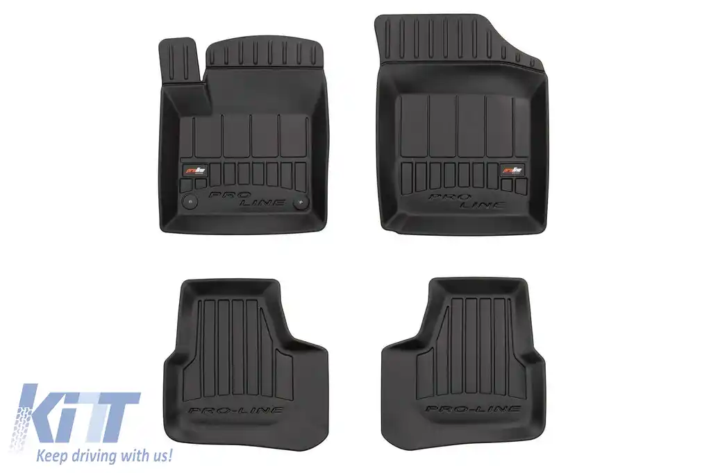 Mochete din cauciuc specifice, potrivite pentru Volkswagen UP, Seat Mii, Skoda Citigo după 2011, set de 4 piese, culoare neagră, cu garanție de 24 de luni