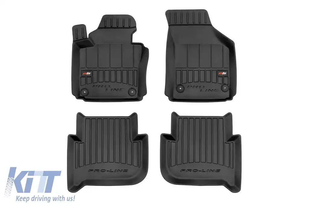 Mochete din cauciuc specifice, potrivite pentru Volkswagen Touran 2003-2010, set de 4 piese, culoare neagră, cu garanție de 24 de luni
