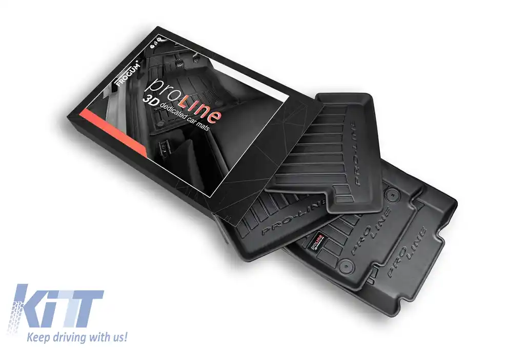 Mochete din cauciuc specifice, potrivite pentru Nissan Qashqai I +2 2006-2013, set de 4 piese, culoare neagră, cu garanție de 24 de luni din seria Frogum 3D ProLine.-image-6220831