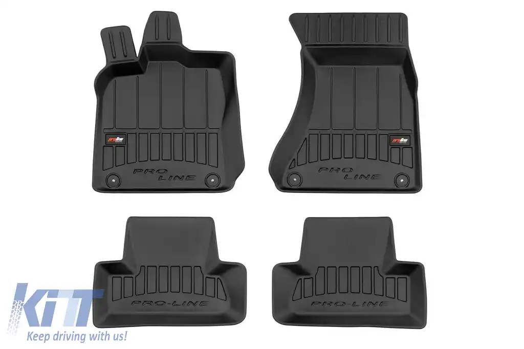 Mochete din cauciuc specifice, potrivite pentru Audi Q5 2008-2017, set de 4 piese, culoare neagră, cu garanție de 24 de luni