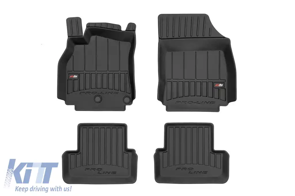 Mochete din cauciuc specifice, potrivite pentru Renault Megane 2008-2015, set de 4 piese, culoare neagră, cu garanție de 24 de luni