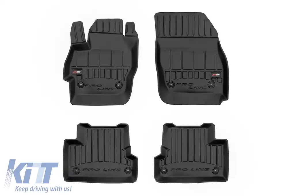 Mochete din cauciuc specifice, potrivite pentru Mazda 3 2009-2013, din seria Frogum 3D ProLine, set de 4 piese, culoare neagră, cu garanție de 24 de luni