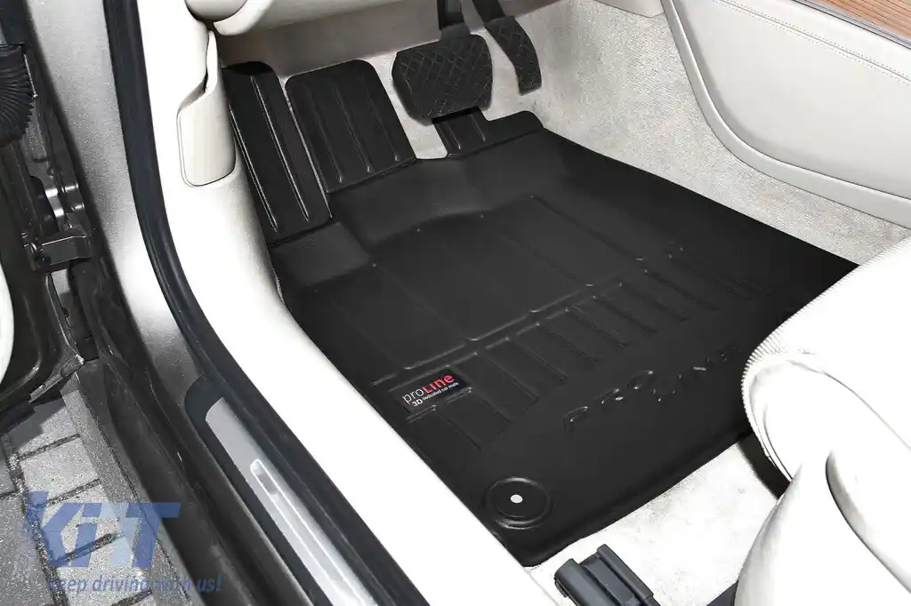 Mochete din cauciuc specifice, potrivite pentru Audi A6 2011-2017, din seria Frogum 3D ProLine, set de 4 piese, culoare neagră, cu garanție de 24 de luni-image-6220977