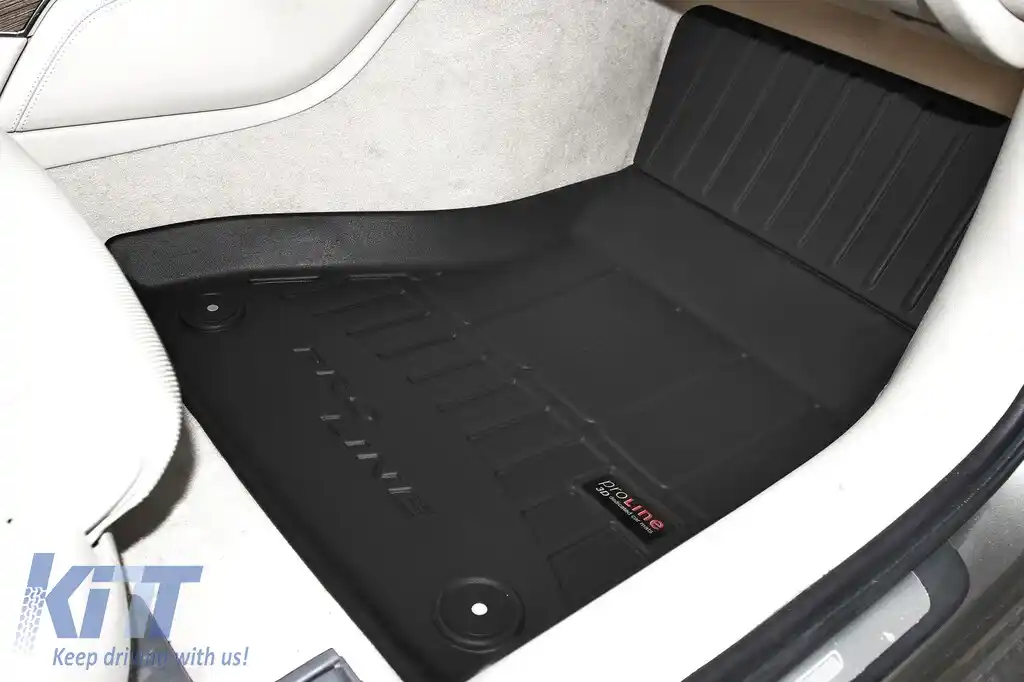 Mochete din cauciuc specifice, potrivite pentru Audi A6 2011-2017, din seria Frogum 3D ProLine, set de 4 piese, culoare neagră, cu garanție de 24 de luni-image-6220978