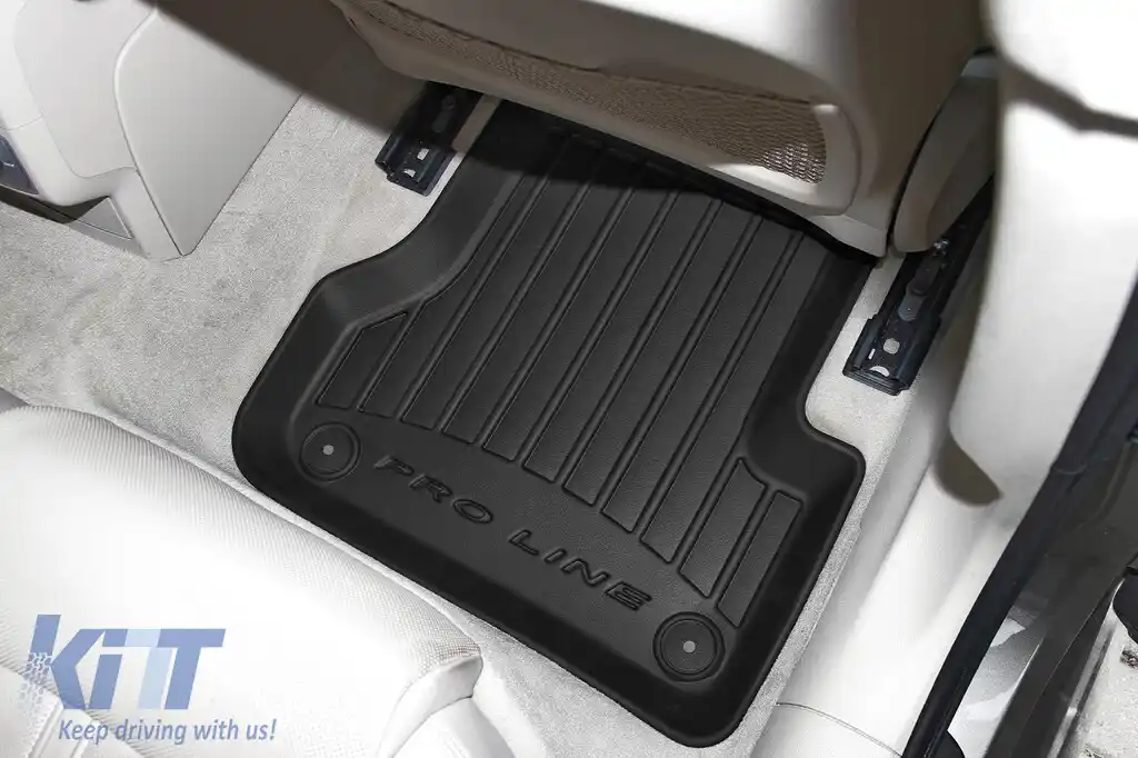 Mochete din cauciuc specifice, potrivite pentru Audi A6 2011-2017, din seria Frogum 3D ProLine, set de 4 piese, culoare neagră, cu garanție de 24 de luni-image-6220979