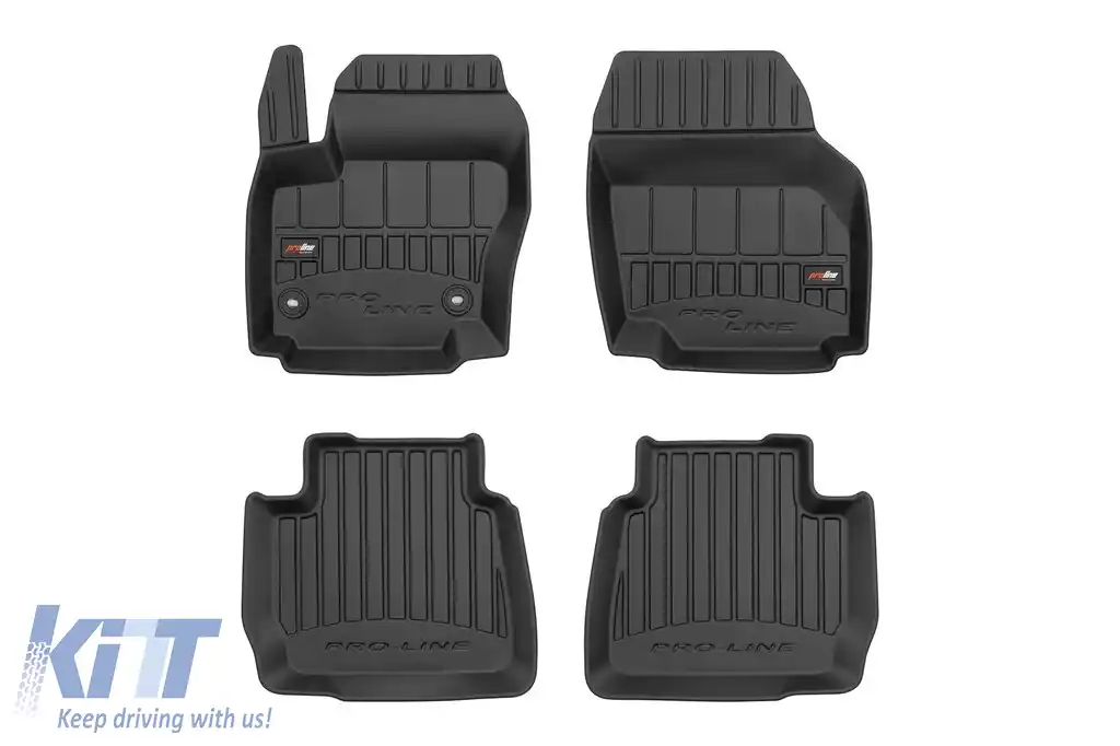 Mochete din cauciuc specifice, potrivite pentru Ford Mondeo 2007-2010, din seria Frogum 3D ProLine, set de 4 piese, culoare neagră, cu garanție de 24 de luni