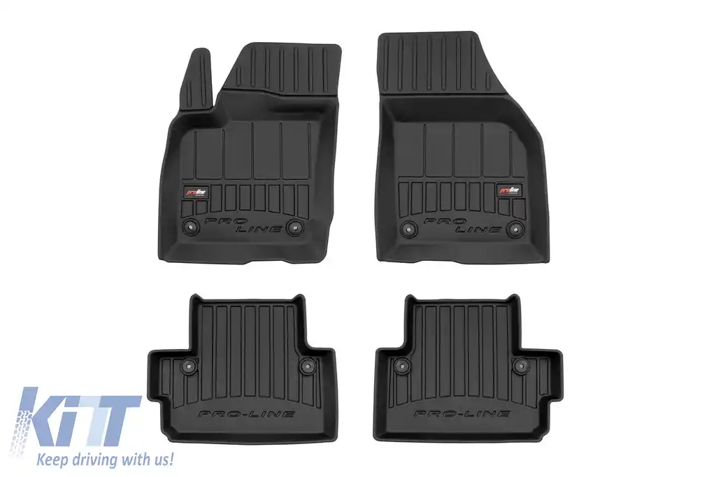 Mochete din cauciuc specifice, potrivite pentru Volvo C30, Volvo S40 II 2006-2012, set de 4 piese, culoare neagră, cu garanție de 24 de luni