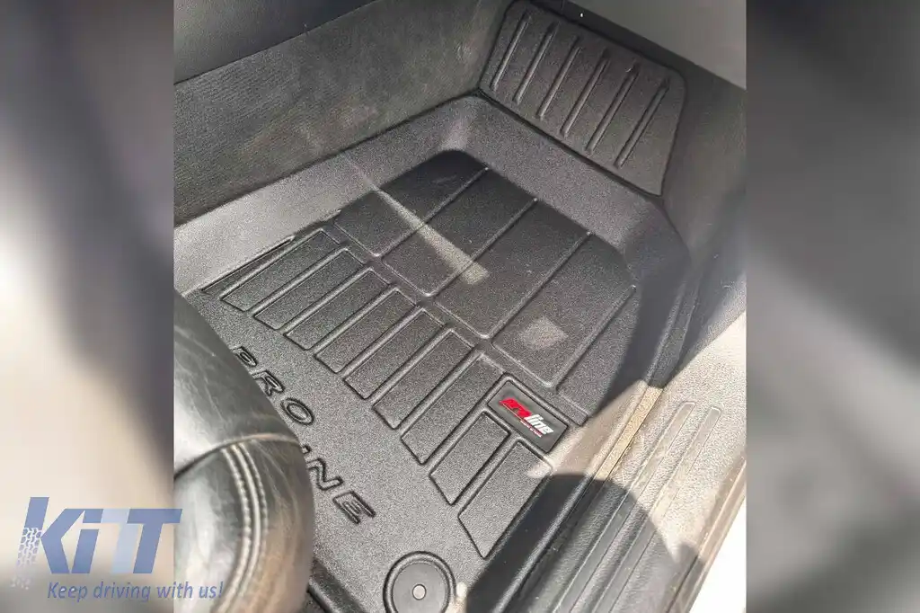 Mochete din cauciuc specifice, potrivite pentru Audi A6 2004-2006, set de 4 piese, culoare neagră, cu garanție de 24 de luni din seria Frogum 3D ProLine.-image-6221094