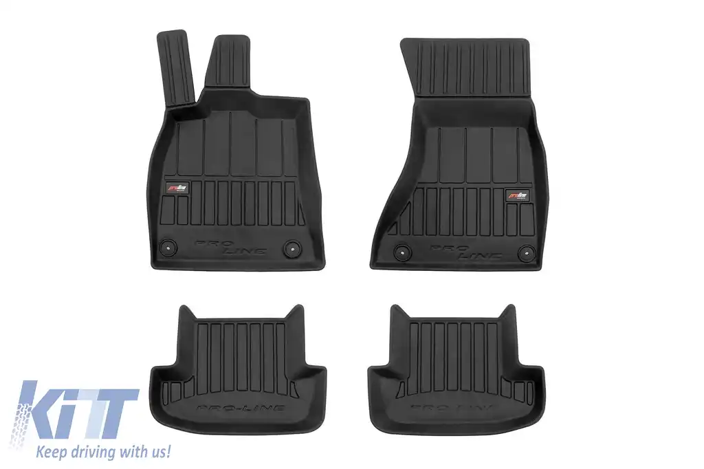 Mochete din cauciuc specifice, potrivite pentru Audi A5 coupe 2007-2016, set de 4 piese, culoare neagră, cu garanție de 24 de luni