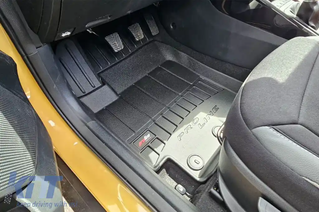 Mochete din cauciuc specifice, potrivite pentru Kia Stonic, Rio după 2017, set de 4 piese, culoare neagră, cu garanție de 24 de luni din seria Frogum 3D ProLine.-image-6221334