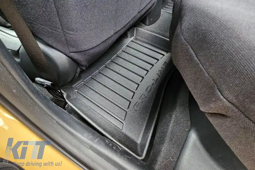 Mochete din cauciuc specifice, potrivite pentru Kia Stonic, Rio după 2017, set de 4 piese, culoare neagră, cu garanție de 24 de luni din seria Frogum 3D ProLine.-image-6221340