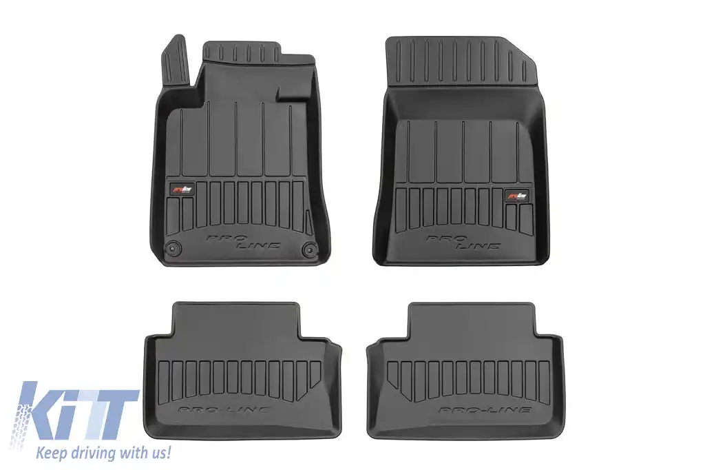 Mochete din cauciuc specifice, potrivite pentru Peugeot 508 2010-2018, set de 4 piese, culoare neagră, cu garanție de 24 de luni din seria Frogum 3D ProLine.