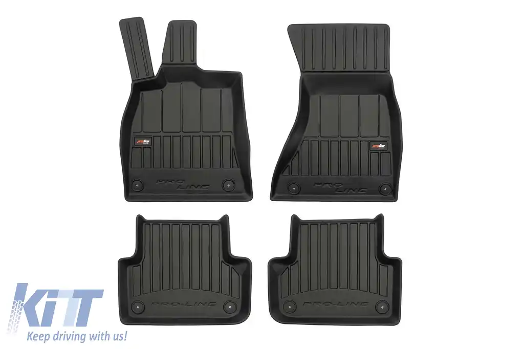 Mochete din cauciuc specifice, potrivite pentru Audi A5 Sportback 2009-2016, set de 4 piese, culoare neagră, cu garanție de 24 de luni