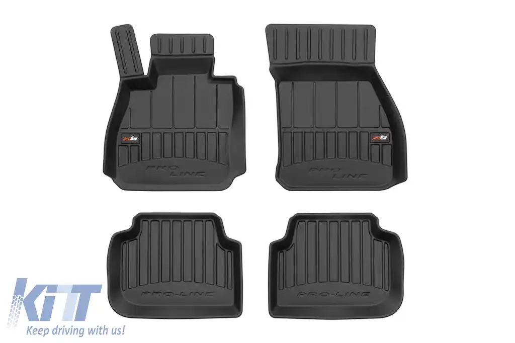Mochete din cauciuc specifice, potrivite pentru Mini Clubman F54 după 2015, set de 4 piese, culoare neagră, cu garanție de 24 de luni