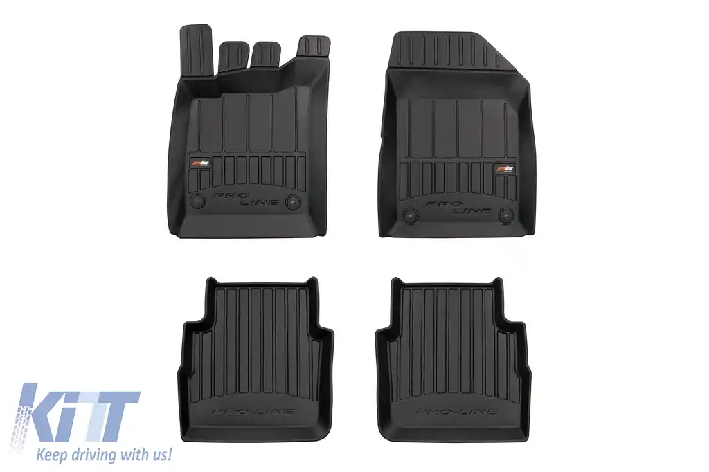Mochete din cauciuc specifice, potrivite pentru seria Frogum 3D ProLine pentru Opel Vectra C wagon, Opel Signum 2003-2008, set de 4 piese, culoare neagră, cu garanție de 24 de luni