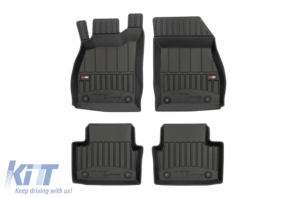 Mochete din cauciuc specifice, potrivite pentru Opel Insignia A 2008-2017, set de 4 piese, culoare neagră, cu garanție de 24 de luni din seria Frogum 3D ProLine.