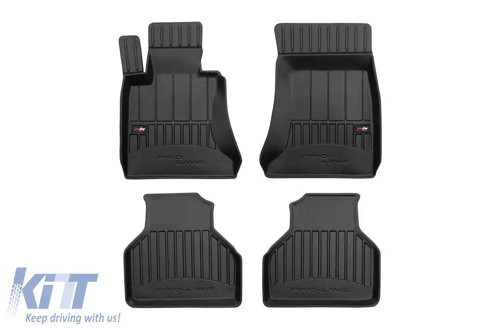 Mochete din cauciuc specifice, potrivite pentru BMW Seria 7 E66 2001-2008, set de 4 piese, culoare neagră, cu garanție de 24 de luni din seria Frogum 3D ProLine.