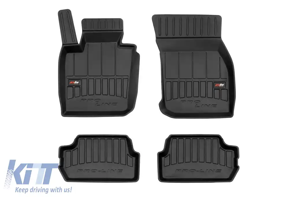 Mochete din cauciuc specifice, potrivite pentru Mini Cooper S după 2014, set de 4 piese, culoare neagră, cu garanție de 24 de luni