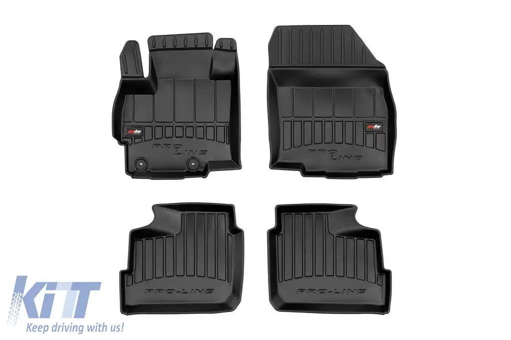 Mochete din cauciuc specifice, potrivite pentru Mitsubishi Space Star după 2013, set de 4 piese, culoare neagră, cu garanție de 24 de luni